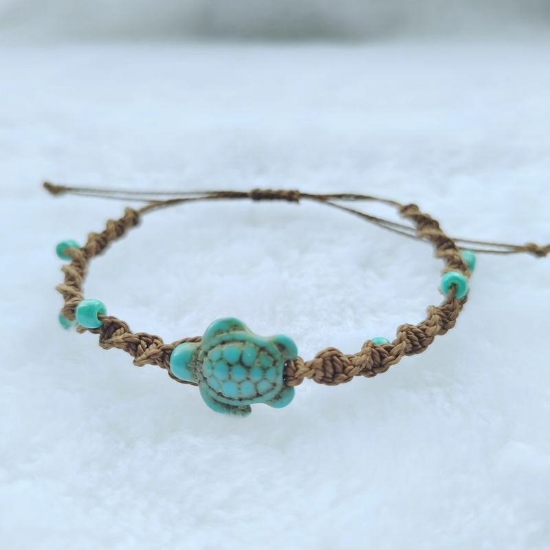 Bohemian Style Turquoise Turtle & Starfish Bracelet